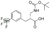 (R)-2-(TERT-BUTOXYCARBONYLAMINO-METHYL)-3-(3-TRIFLUOROMETHYL-PHENYL)-PROPIONIC ACID 结构式