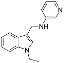 N-[(1-ETHYL-1H-INDOL-3-YL)METHYL]PYRIDIN-3-AMINE 结构式