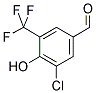 3-CHLORO-4-HYDROXY-5-TRIFLUOROMETHYL-BENZALDEHYDE 结构式