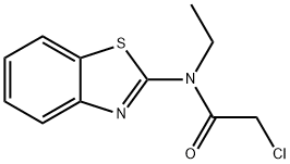 N-(1,3-苯并噻唑-2-基)-2-氯-N-乙基乙酰胺 结构式