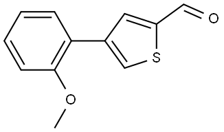 4-(2-甲氧基苯基)-2-噻吩甲醛 结构式