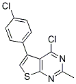 4-CHLORO-5-(4-CHLOROPHENYL)-2-METHYLTHIENO[2,3-D]PYRIMIDINE 结构式