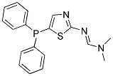 N'-[5-(DIPHENYLPHOSPHINO)-1,3-THIAZOL-2-YL]-N,N-DIMETHYLIMIDOFORMAMIDE 结构式