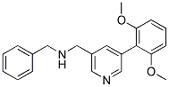 N-BENZYL-1-[5-(2,6-DIMETHOXYPHENYL)PYRIDIN-3-YL]METHANAMINE 结构式