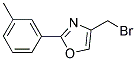 4-Bromomethyl-2-m-tolyl-oxazole 结构式