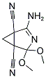 2-AMINO-4,4-DIMETHOXY-3-AZABICYCLO[3.1.0]HEX-2-ENE-1,5-DICARBONITRILE 结构式