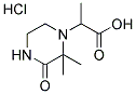 2-(2,2-DIMETHYL-3-OXO-PIPERAZIN-1-YL)-PROPIONIC ACID HYDROCHLORIDE 结构式