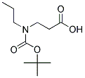 N-BOC-3-PROPYLAMINO-PROPIONIC ACID 结构式