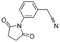 [3-(2,5-Dioxo-1-pyrrolidinyl)phenyl]acetonitrile 结构式