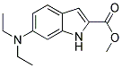 6-DIETHYLAMINO-1H-INDOLE-2-CARBOXYLIC ACID METHYL ESTER 结构式