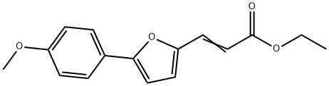 3-[5-(4-METHOXY-PHENYL)-FURAN-2-YL]-ACRYLIC ACID ETHYL ESTER 结构式