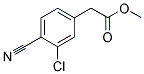 (3-CHLORO-4-CYANO-PHENYL)-ACETIC ACID METHYL ESTER 结构式