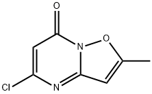 5-氯-2-甲基-7H-[1,2]噁唑并[2,3-A]嘧啶-7-酮 结构式