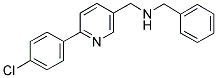 N-BENZYL-1-[6-(4-CHLOROPHENYL)PYRIDIN-3-YL]METHANAMINE 结构式