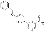 METHYL 5-[4-(BENZYLOXY)PHENYL]NICOTINATE 结构式