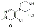 4-CHLORO-2-METHYL-5-PIPERAZIN-1-YL-2H-PYRIDAZIN-3-ONE, HYDROCHLORIDE 结构式