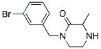 1-(3-BROMOBENZYL)-3-METHYLPIPERAZIN-2-ONE 结构式