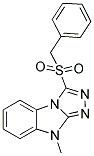 3-(BENZYLSULFONYL)-9-METHYL-9H-[1,2,4]TRIAZOLO[4,3-A]BENZIMIDAZOLE 结构式