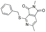 4-(BENZYLTHIO)-2,6-DIMETHYL-1H-PYRROLO[3,4-C]PYRIDINE-1,3(2H)-DIONE 结构式