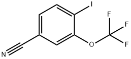 4-碘-3-(三氟甲氧基)苯甲腈 结构式