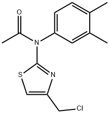 N-(4-(氯甲基)噻唑-2-基)-N-(3,4-二甲基苯基)乙酰胺 结构式