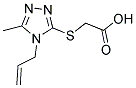 (4-ALLYL-5-METHYL-4 H-[1,2,4]TRIAZOL-3-YLSULFANYL)-ACETIC ACID 结构式