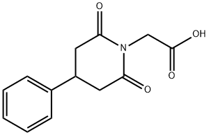 (2,6-DIOXO-4-PHENYL-PIPERIDIN-1-YL)-ACETIC ACID 结构式