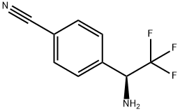(S)-4-(1-氨基-2,2,2-三氟乙基)苄腈 结构式