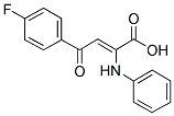 (2Z)-2-ANILINO-4-(4-FLUOROPHENYL)-4-OXOBUT-2-ENOIC ACID 结构式