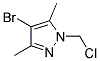 4-BROMO-1-CHLOROMETHYL-3,5-DIMETHYL-1H-PYRAZOLE 结构式