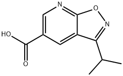 3-(丙-2-基)-[1,2]噁唑并[5,4-B]吡啶-5-羧酸 结构式