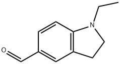 1-ETHYL-2,3-DIHYDRO-1H-INDOLE-5-CARBALDEHYDE 结构式