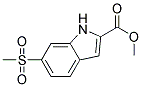 6-METHANESULFONYL-1H-INDOLE-2-CARBOXYLIC ACID METHYL ESTER 结构式