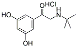 1-（3,5-二羟苯基）-2-[（（1,1-二甲基乙基）酰胺基]-乙酮，盐酸盐 结构式