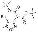 4-BROMO-5-METHYL-3-BIS-BOC-AMINO-ISOXAZOLE 结构式