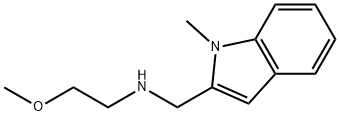 (2-METHOXYETHYL)[(1-METHYL-1H-INDOL-2-YL)-METHYL]AMINE 结构式