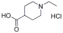 1-ETHYLPIPERIDINE-4-CARBOXYLIC ACIDHYDROCHLORIDE 结构式