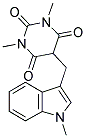 1,3-DIMETHYL-5-[(1-METHYL-1H-INDOL-3-YL)METHYL]PYRIMIDINE-2,4,6(1H,3H,5H)-TRIONE 结构式