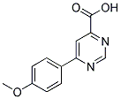 6-(4-甲氧基-苯基)-嘧啶-4-羧酸 结构式
