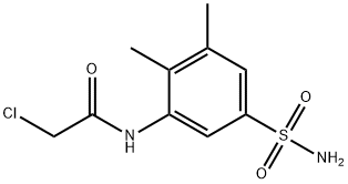 2-氯-N-(2,3-二甲基-5-氨磺酰基苯基)乙酰胺 结构式