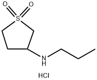 四氢-N-丙基-3-噻吩胺-1,1-二氧化物,盐酸盐(1:1) 结构式