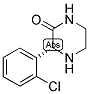 (R)-3-(2-CHLORO-PHENYL)-PIPERAZIN-2-ONE 结构式