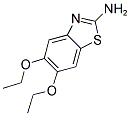 5,6-DIETHOXY-1,3-BENZOTHIAZOL-2-AMINE 结构式