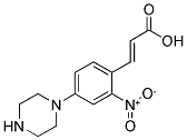 3-(2-NITRO-4-PIPERAZINYLPHENYL)-2-PROPENOIC ACID 结构式