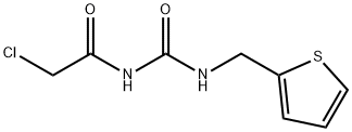 3-(2-氯乙酰基)-1-[(噻吩-2-基)甲基]脲 结构式