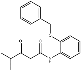 N-2-BENZYLOXYPHENYL ISOBUTYRYLACETAMIDE 结构式