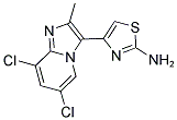 4-(6,8-DICHLORO-2-METHYL-IMIDAZO[1,2-A]PYRIDIN-3-YL)-THIAZOL-2-YLAMINE 结构式
