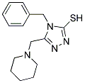 4-BENZYL-5-(PIPERIDIN-1-YLMETHYL)-4H-1,2,4-TRIAZOLE-3-THIOL 结构式