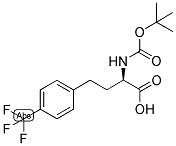 (R)-2-TERT-BUTOXYCARBONYLAMINO-4-(4-TRIFLUOROMETHYL-PHENYL)-BUTYRIC ACID 结构式
