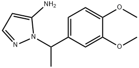 2-[1-(3,4-DIMETHOXY-PHENYL)-ETHYL]-2H-PYRAZOL-3-YLAMINE 结构式